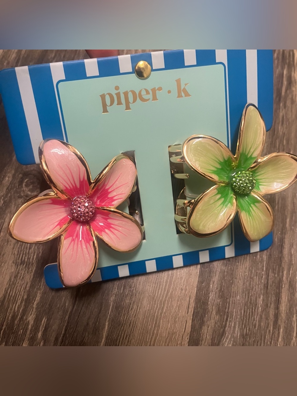 Piper K Floral Hair Clips